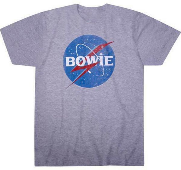 

david bowie space logo tee t shirt brand new & licensed 61876 t-shirt funny design sport hooded sweatshirt hoodie