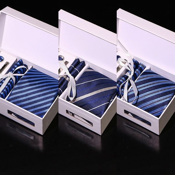 

uk0q low neckclot more color high-grade choker tie; necktie; men's; price boxh; neckwear 5piece lot, Black;blue