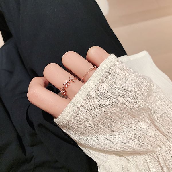 

women crystal party bezel setting all compatible rings simple female fashion rings for girl women simple jewelry, Silver