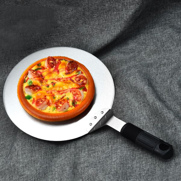

pizza shovel pastry tools accessories pizza peel round thickened stainless steel non-stick pizza paddle spade forklift vtky2263