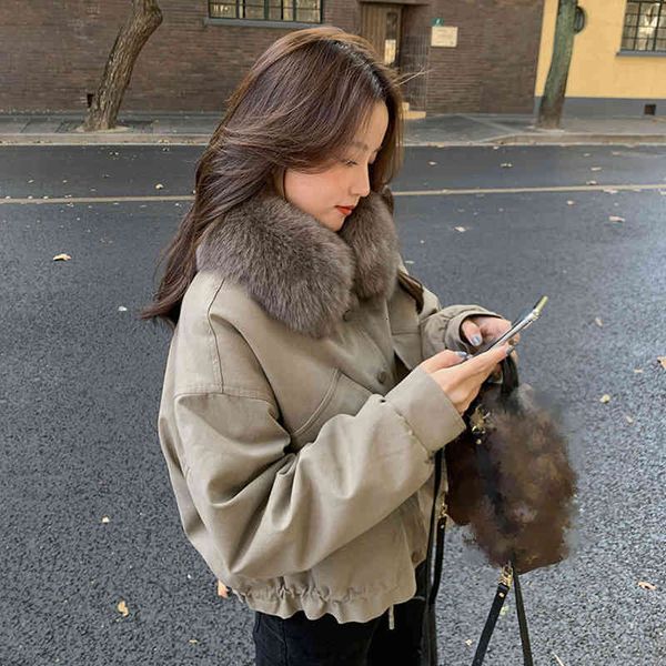 

women's jackets winter women coat female warm jacket fashion leisure thick loose solid casual sweet all-match detachable collar n8cq, Black;brown