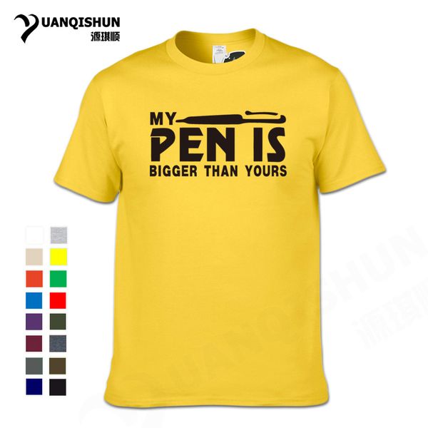

sport my pen is bigger than yours humorous creative novelty mens men t shirt t-shirt 2018 new short sleeve o neck cotton tshirt tee