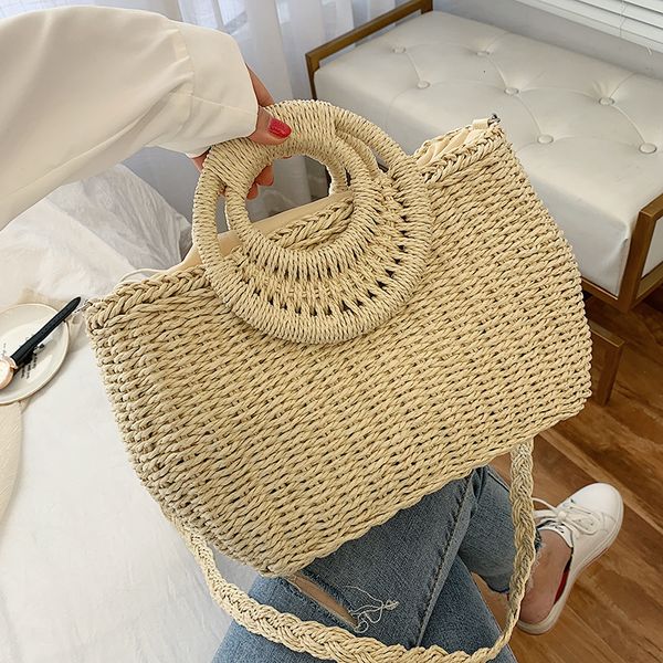 

hbp non-brand summer 2020 straw woven bag women's new fashion korean versatile messenger bag fashion portable tote bag 1 sport.0018 ll7