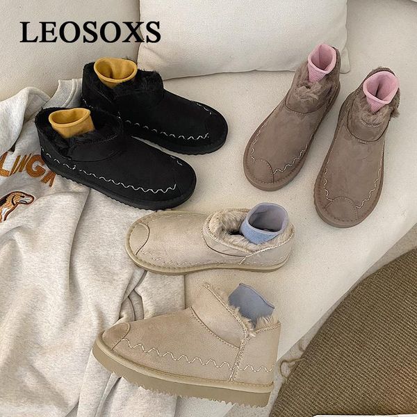 

winter women snow boots woman black shoes female brand boots ladies warm ankle fashion soft botas slip on casual new