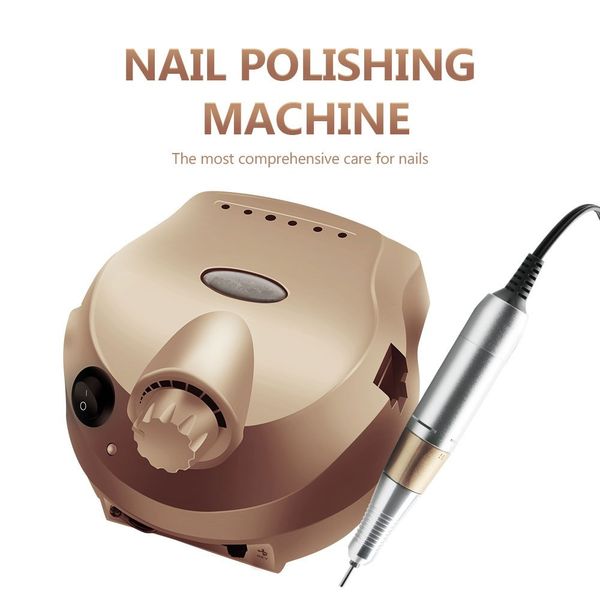 

35000rpm electric nail drill with 6 drill bits nail lacquer remove manicure kit