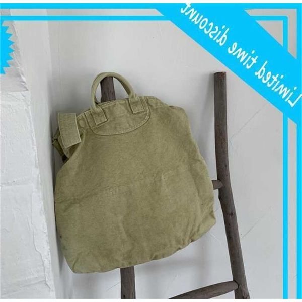 

women canvas retro large capacity plain handbag mix color open cross body bag