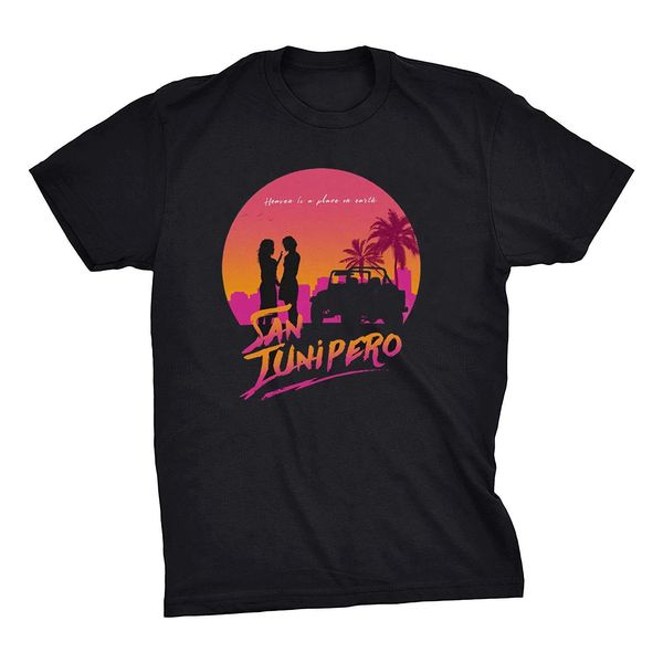 

black mirror san junipero heaven men's men black short sleeve cotton hip hop print s hoodie designers t shirts sweatshirt