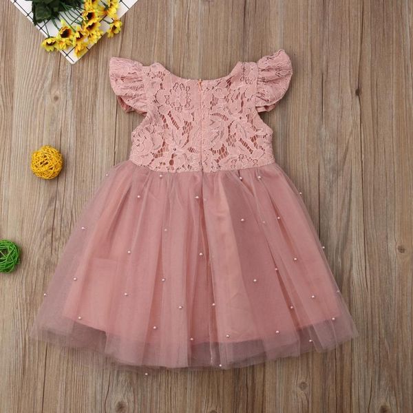 

2-7years toddler kid girl princess dress lace tulle wedding birthday party tutu dress pageant children clothing kid sqcjub