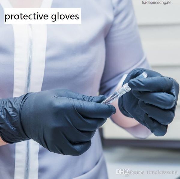 

glove disposable 100pcs/lot nitrile pvc protective latex rubber safety cleaning food gloves right left universal