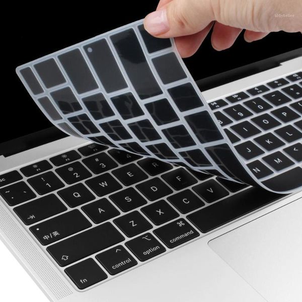 Tampas do teclado Cobertamento para 2021 Modelo A2179 Us Digite a pele do protetor de silicone alfabetista inglês com Touch ID1