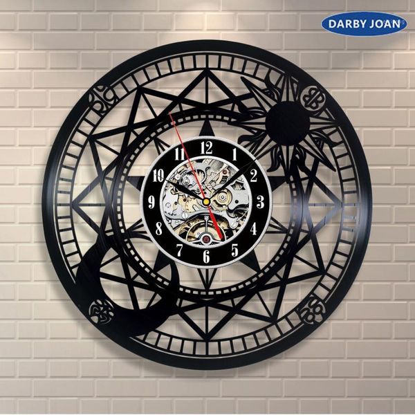 

wall clocks astronomy art record clock creative decor hollow antique binoculars telescope vintage gift hanging uvar saati1