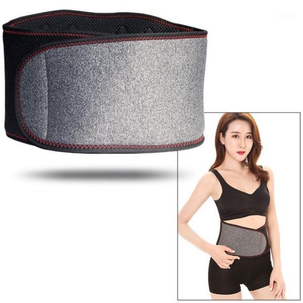 

waist support practical durable magnetic self-heating tourmaline braces bone widen belts lumbar brace weist trainer1, Black;gray