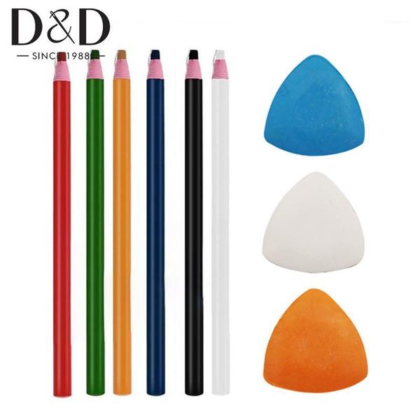 

professional tailors chalk tailor's chalk markers sewing marker pencil for sewing marking and tracing supplies1, Black