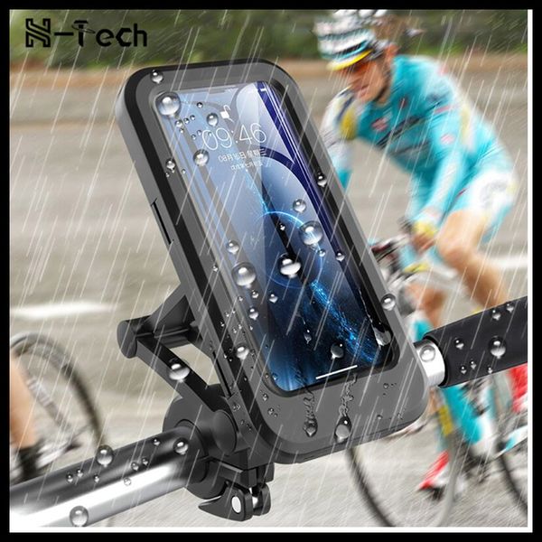 

waterproof bicycle phone holder universal bike motorcycle handlebar clip stand mount bracket for iphone huawei xiaomi ip68