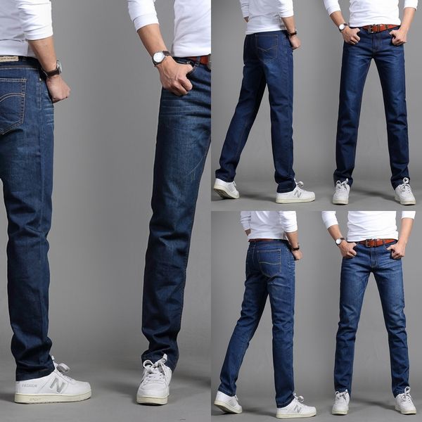 

6m1vr trousers summer denim autumn new young casual pants and straight men's jeans jeans casual spring korean style men's slim and, Blue