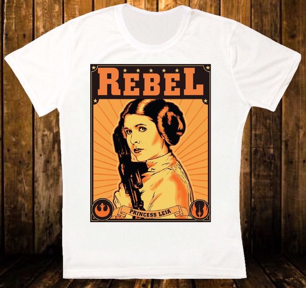 

2019 new summer style fashion t-shirt princess leia carrie fisher rebel 2 retro hipster t shirt sport hooded sweatshirt hoodie