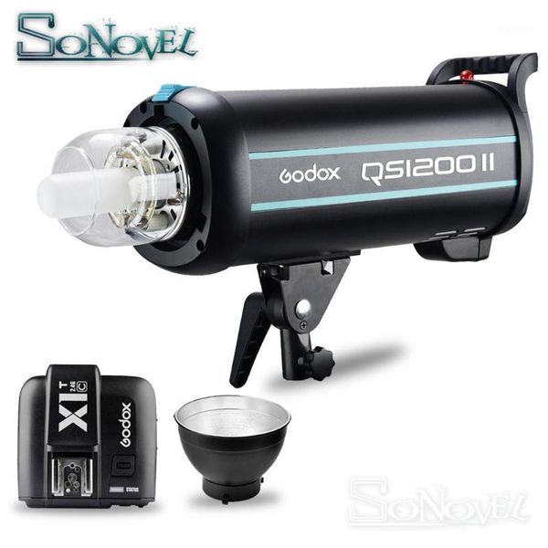 

flashes godox qs1200 ii qs1200ii 1200ws gn110 professional studio strobe with built-in 2.4g wireless x system offers creative shooting1
