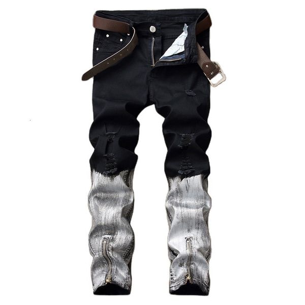 

2021 new denim designer bike jeans for man size 28-38 40 42 autumn hip hop punk streetwear 2v9c, Blue