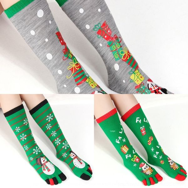 

ysrvd носки женские зимние теплый средней длины хлопка дезодорирующие холодостойкие теплое рождество носки ног пять-схождение пять пальцев v, Black