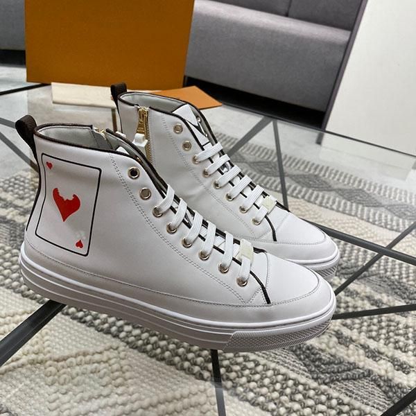 

new fashion men's and women's high casual shoes superstar stitching leather classic sneakers size 35-45, Black