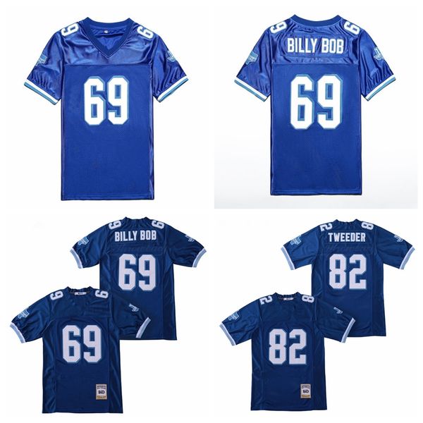

varsity blues movie 82 charlie tweeder jersey west canaan coyotes football 69 billy bob team blue all stitched breathable pure cotton, Black
