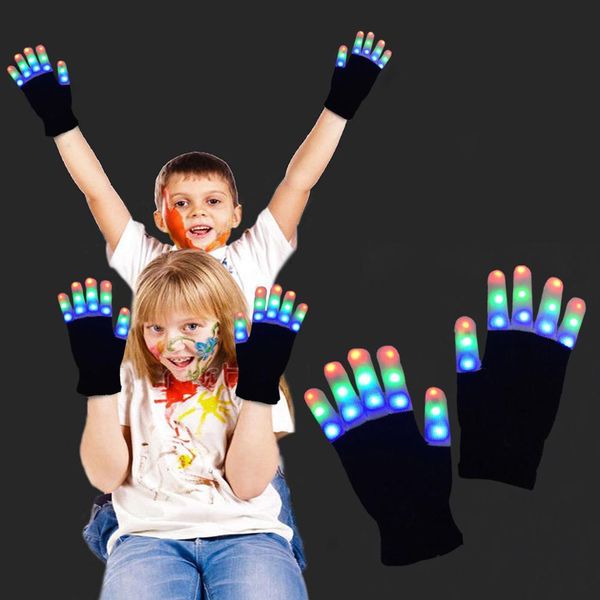 

fengrise halloween children led gloves halloween party decoration finger toys keep warm gloves horror hallowen party supplies wmtbts xhhair