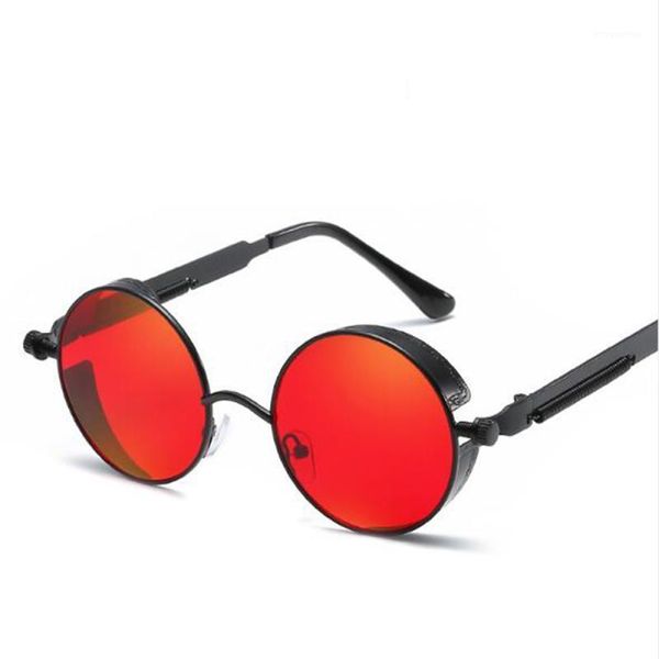 

steampunk sunglasses metal sunglass round frame vintage retro goggles classic fashion glasses punk goggles1, White;black