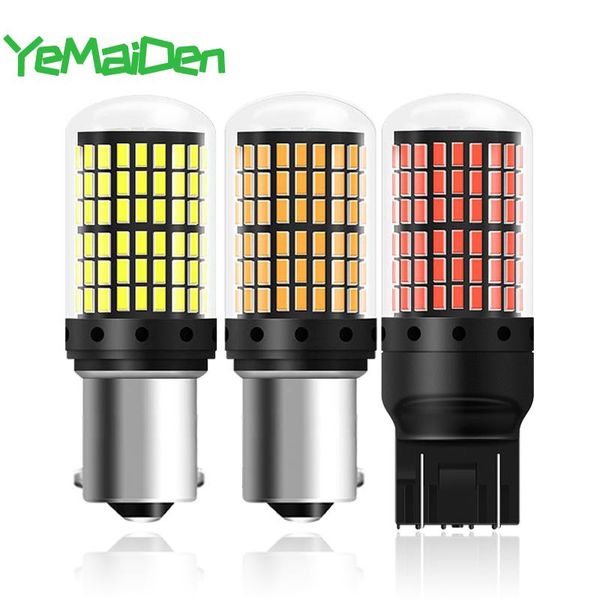 

1x py21w bau15s led bulb canbus 1156 p21w ba15s led signla light no error wy21w t20 7443 144 smd car reverse parking brake lamp
