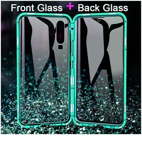 

360 double side tempered glass magnetic case for oppo realme 6i 5i 6 5 pro c3 xt reno 2 wmtbkw