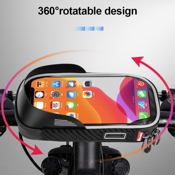 

6-дюймовый водонепроницаемый телефон держатель standf велосипедов мотоцикл электрический самокат крепление сумка дела для iphone