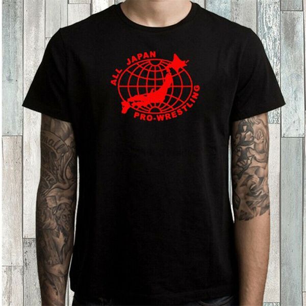 

all japan pro wrestling njpw logo mens black t-shirt size s m l xl 2xl 3xl cool gift personality tee shirt sport hooded sweatshirt hoodie