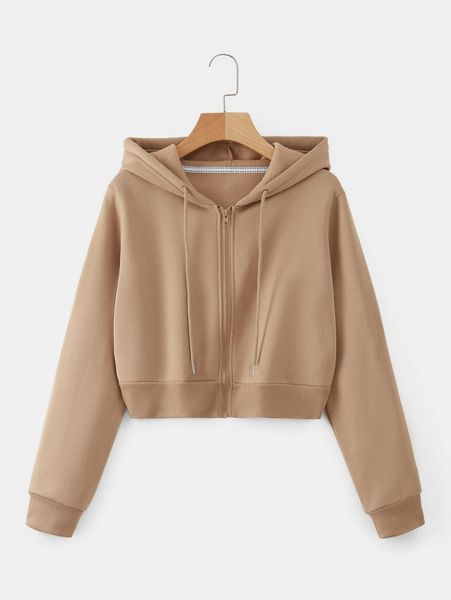 

drawstring zipper thermal hoodie k7sg#, White;black
