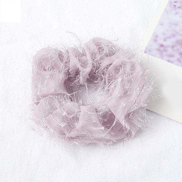 

cute pure color hair rings elastic headband elegant hair rope girls hairbands cloth shining hair scrunchies rope accessories q bbyxrw
