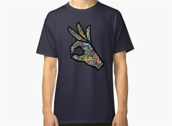 

new psychedelic okay hand sign men's size s 2xl plus size clothing hoodie designers t shirts sweatshirt