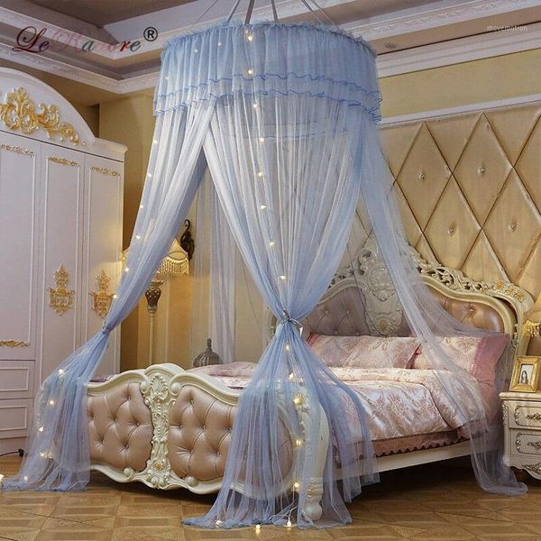

leradore insect bed canopy netting curtain luxury romantic mosquito net roun dome mosquito nets bedding 120*280cm*1000cm1