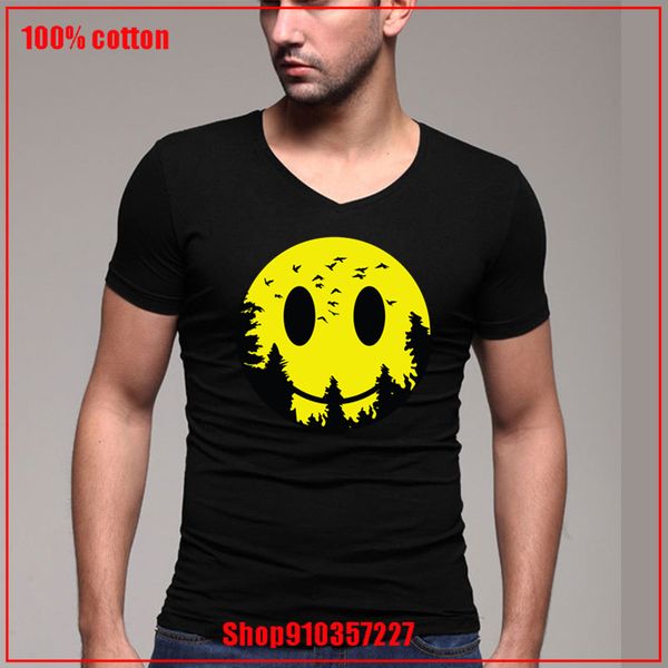 

creative design summersmiling moon v neck t shirt color diversified couple t shirts loose sport hooded sweatshirt hoodie
