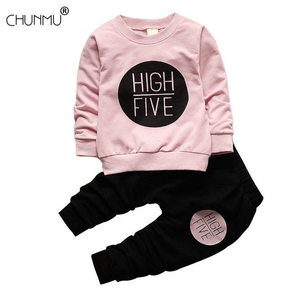 

toddler infant autumn clothing sets 2020 baby girls boys clothes fashion letter print pants long sleeve children clothingx1019, White