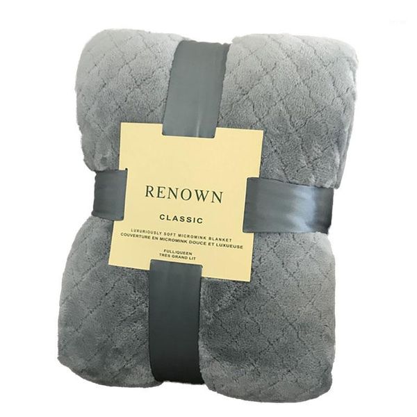 

blankets coral fleece blanket plaid throw solid color 6 sizes flannel sofa aircraft super soft warm winter sheet for bed1