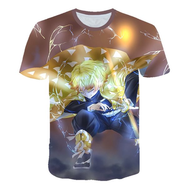 

anime teenager manga cosplay demon slayer punk kimetsu no yaiba t 3d print shirts plus size graphic comics men clothing