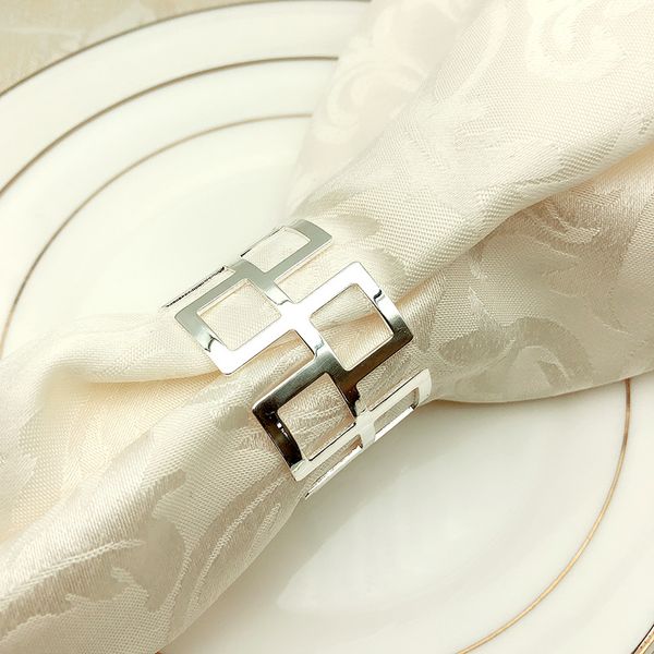 

napkin ring golden silvery mat towel hoop swing table creative table napkin circle high grade l western restaurant articles 2 9hw p1