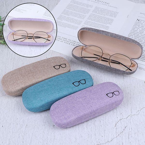 

leather eye glasses men women kids hard shell protector reading eyewear sunglasses box case
