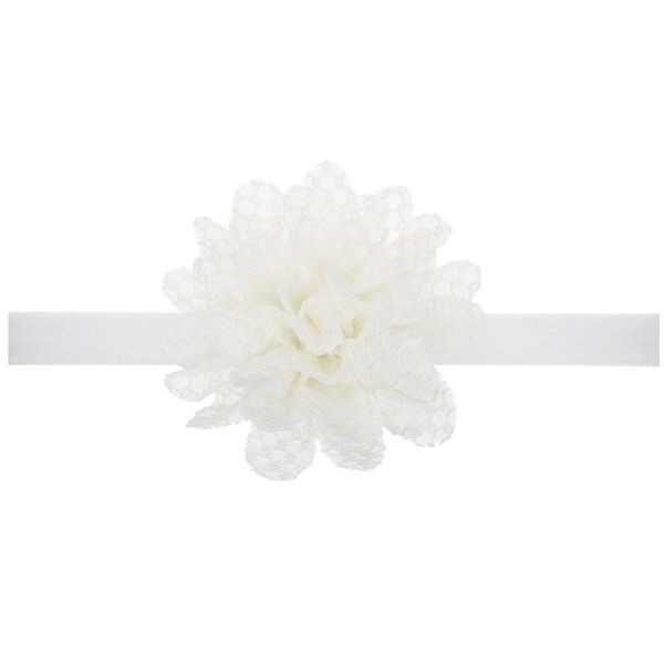 

cute 1pcs baby girls lace cotton flower headband fabric flower hair bands newborn infant p props kids hair accessories yxlgdz ly_bags, Slivery;white