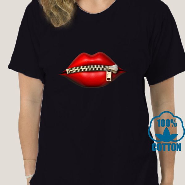 

0435a женская мода повседневной блестки red lip короткого рукав vintage креативность молния губа спорт толстовка с капюшоном толстовка футбо