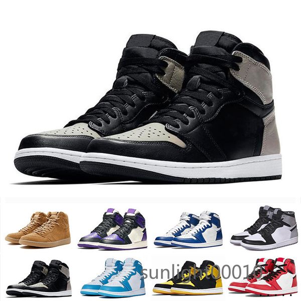 

pine green black 1s basketball shoes jumpman 1 bloodline men designer sneakers fearless obsidian unc patent gold black toe yue5