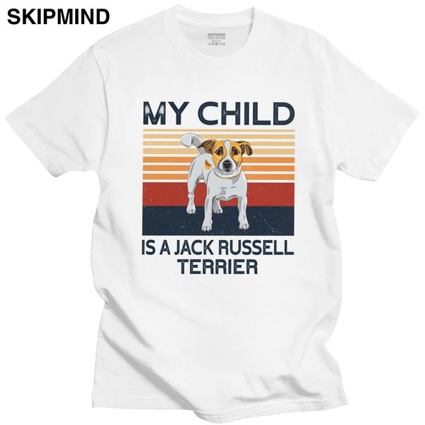 

retro my child is a jack russell terrier t shirt short sleeved printed dog owner gift tee shirt fitted tshirt sport hooded sweatshirt hoodie