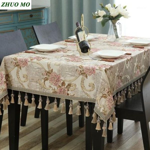 

luxury tablecloth for home decoration dining coffee table kitchen accessories round table cloth home decor1