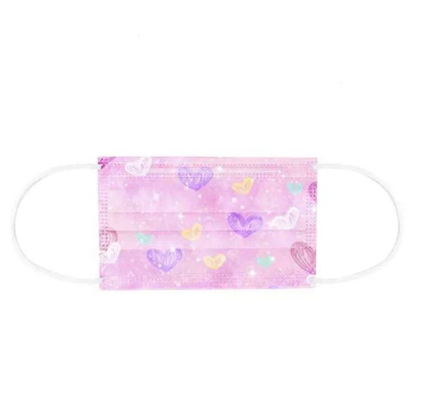 

loop designer disposable face masks with elastic ear 3 ply breathable dust air anti-pollution fashion print st
