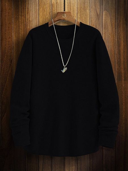 

men marled knit sweater b0z6#, White;black