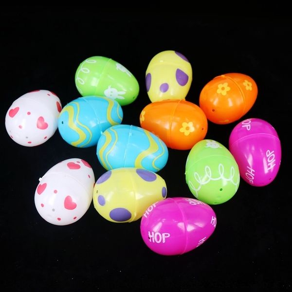 

4kdy7 easter twisted eggs open egg gift accessories accessories decorative plastic eggs 12 easter painted twisting decorations c275c