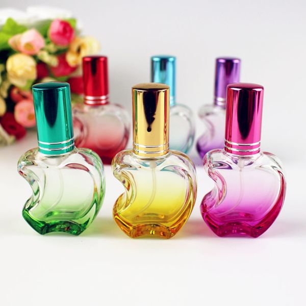 

apple shaped crystal filling sprayer, thick perfume cosmetic bottle, 12 ml, 1 you